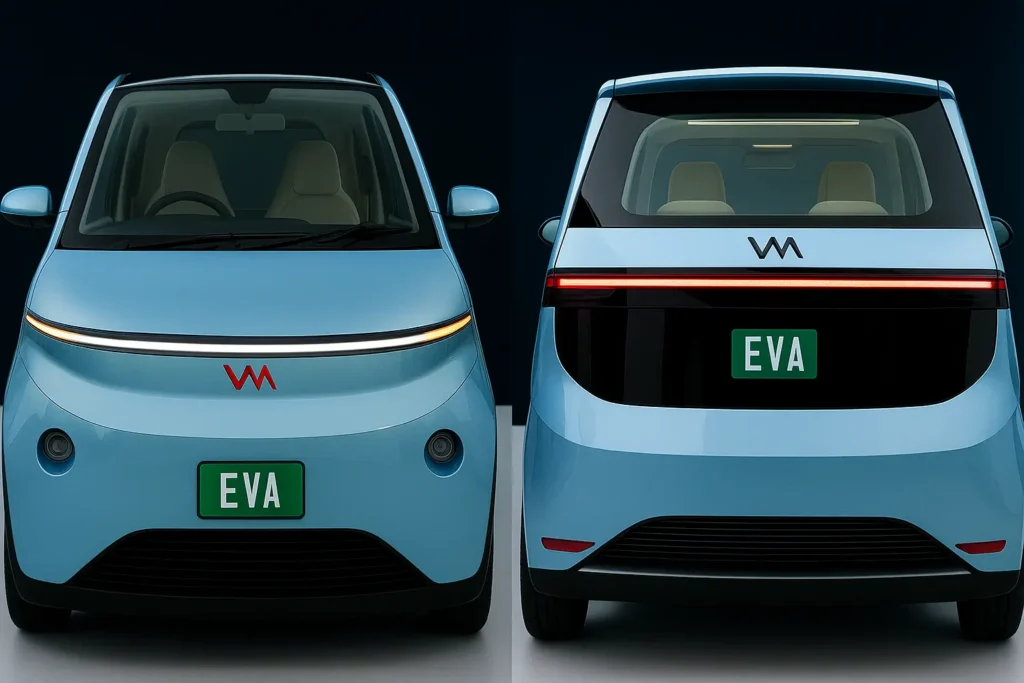 Vayve EVA Solar Car 2025 Unveiling – Compact Solar Electric Car Vayve EVA Solar Car 2025 unveiled with red cover, showcasing compact electric design, solar charging, and panoramic sunroof