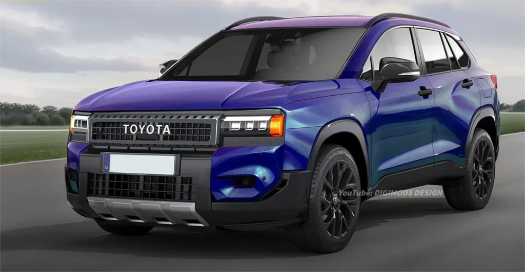 Toyota Corolla Cross 2026 – Compact SUV with Big Ambitions | कॉरोला क्रॉस 2026 का नया अवतार 2 2026 Toyota Corolla Cross Hybrid SUV front grille, LED headlights and new design